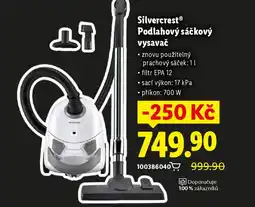 Lidl Silvercrestⓡ podlahový sáčkový vysavač nabídka