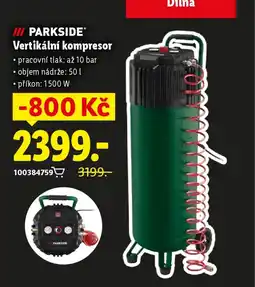 Lidl Parkside® vertikální kompresor nabídka