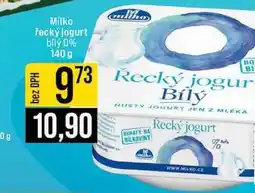 Jip Milko řecký jogurt bílý 0% 140g nabídka