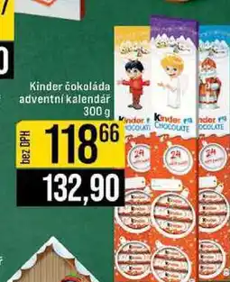 Jip Kinder čokoláda adventní kalendář 300 g nabídka