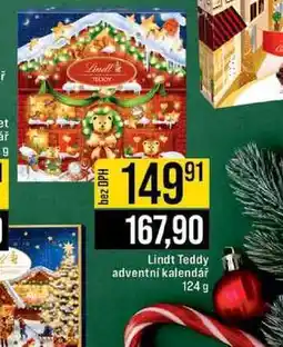 Jip Lindt Teddy adventní kalendář 124 g nabídka