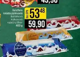 Jip Goldfein roláda polévaná banánová kokosová vaječný likér 400 g nabídka