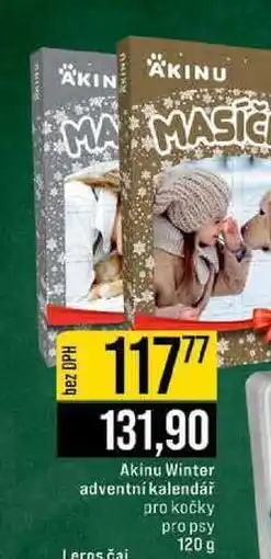 Jip Akinu Winter adventní kalendář pro kočky pro psy 120 g nabídka