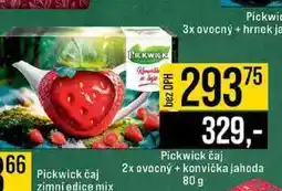 Jip Pickwick čaj 2x ovocný + konvička jahoda 80 g nabídka