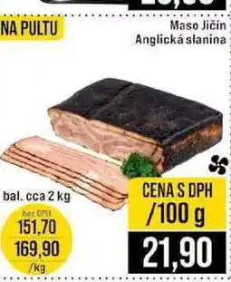 Jip Maso Jičín Anglická slanina bal. cca 2 kg 100g nabídka