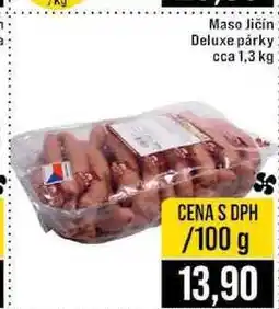 Jip Maso Jičín Deluxe párky cca 1,3 kg 100g nabídka