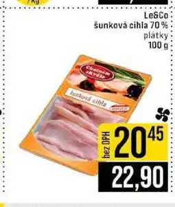 Jip Le&Co šunková cihla 70% plátky 100 g nabídka
