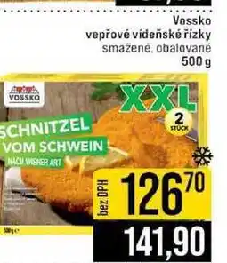 Jip Vossko vepřové vídeňské řízky smažené, obalované 500 g nabídka