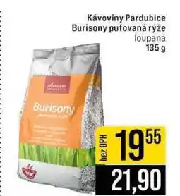 Jip Kávoviny Pardubice Burisony pufovaná rýže loupaná 135 g nabídka