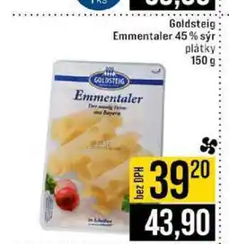 Jip Goldsteig Emmentaler 45% sýr plátky 150 g nabídka