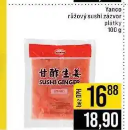 Jip Yanco růžový sushi zázvor plátky 100 g nabídka