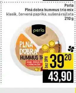 Jip Perla Plná dobra hummus trio mix klasik, červená paprika, sušená rajčata 210 g nabídka