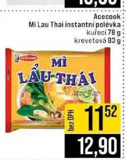 Jip Acecook Mi Lau Thai instantní polévka MI kuřecí 78 g krevetová 83 g nabídka