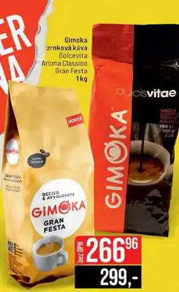Jip Gimoka zrnková káva Dolcevita Aroma Classico Gran Festa 1kg nabídka