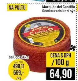 Jip Marqués del Castillo Semicurado kozí sýr 100g nabídka