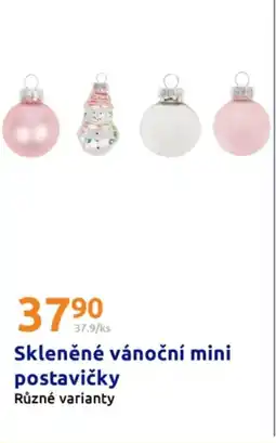 Action Skleněné vánoční mini postavičky nabídka