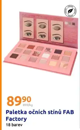 Action Paletka očních stínů FAB Factory nabídka