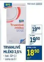 Makro Trvanlivé mléko 3,5% nabídka