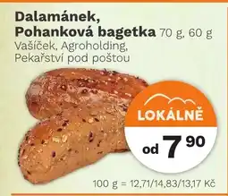 Konzum Dalamánek, pohanková bagetka nabídka