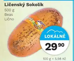 Konzum Ličenský Sokolík nabídka