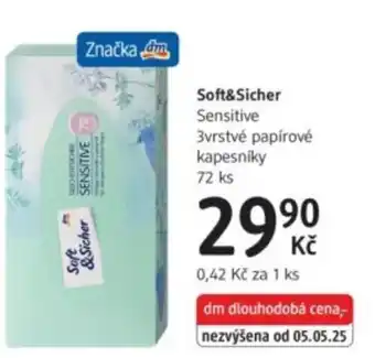 dm drogerie Značka dm Soft&Sicher nabídka