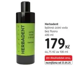 dm drogerie Herbadent nabídka