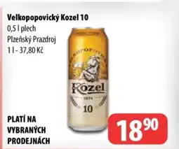 Partner Maloobchodní síť Velkopopovický Kozel 10 nabídka