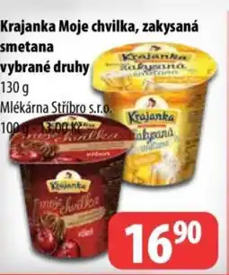 Partner Maloobchodní síť Krajanka Moje chvilka, zakysaná smetana vybrané druhy nabídka