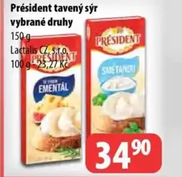 Partner Maloobchodní síť Président tavený sýr vybrané druhy nabídka