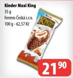 Partner Maloobchodní síť Kinder Maxi King nabídka