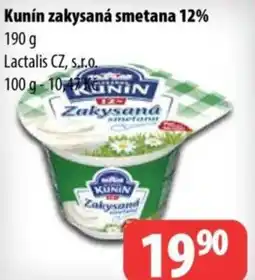 Partner Maloobchodní síť Kunín zakysaná smetana 12% nabídka