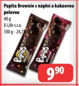 Partner Maloobchodní síť Papita Brownie s náplní a kakaovou polevou nabídka