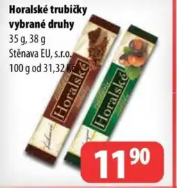 Partner Maloobchodní síť Horalské trubičky vybrané druhy nabídka