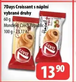 Partner Maloobchodní síť 7Days Croissant s náplní vybrané druhy nabídka