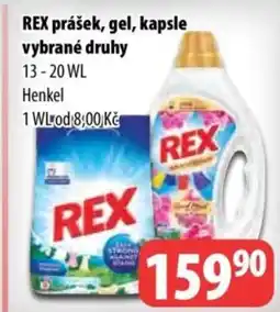 Partner Maloobchodní síť Rex prášek, gel, kapsle vybrané druhy nabídka