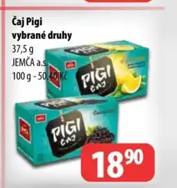 Partner Maloobchodní síť Čaj Pigi vybrané druhy nabídka