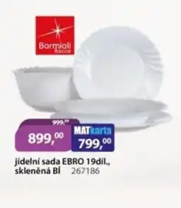 M.A.T. Bormioli Rocco Jídelní sada ebro 19díl., skleněná bĺ 267186 nabídka