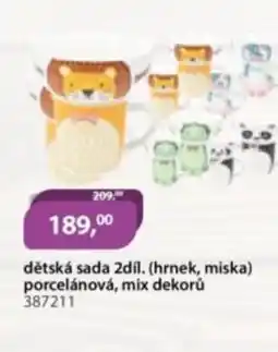 M.A.T. Dětská sada 2dil. (hrnek, miska) porcelánová, mix dekorů 387211 nabídka