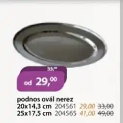 M.A.T. Podnos ovál nerez nabídka