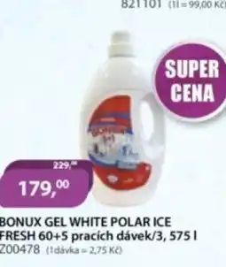 M.A.T. Bonux gel white polar ice fresh 60+5 pracích dávek/ nabídka