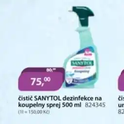 M.A.T. Čistič sanytol dezinfekční univerzální sprej grep nabídka