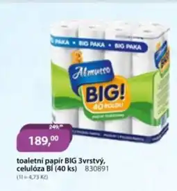 M.A.T. Toaletní papír big 3vrstvý, celulóza bĺ (40 ks) nabídka