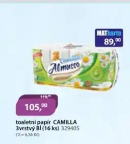 M.A.T. Toaletní papír camilla 3vrstvý nabídka