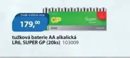 M.A.T. Tužková baterie aa alkalická lr6, super gp (20ks) 103009 nabídka