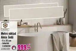 Hornbach Metro obklad ainsa šedá nabídka