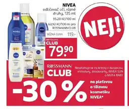 Rossmann Nivea nabídka