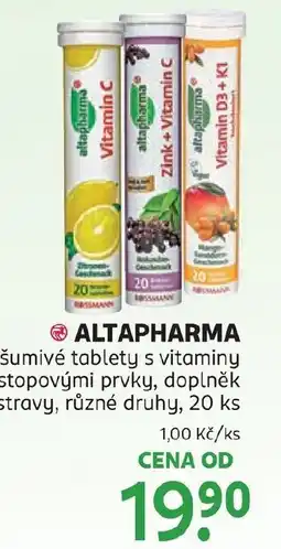 Rossmann Altapharma nabídka