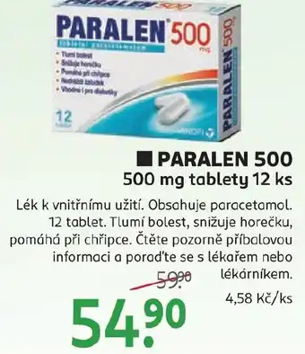 Rossmann Paralen 500 nabídka