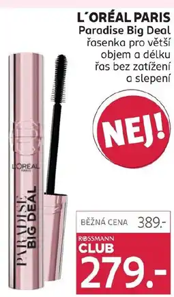Rossmann L'ORÉAL PARIS Paradise big deal nabídka