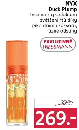 Rossmann NYX Duck plump nabídka